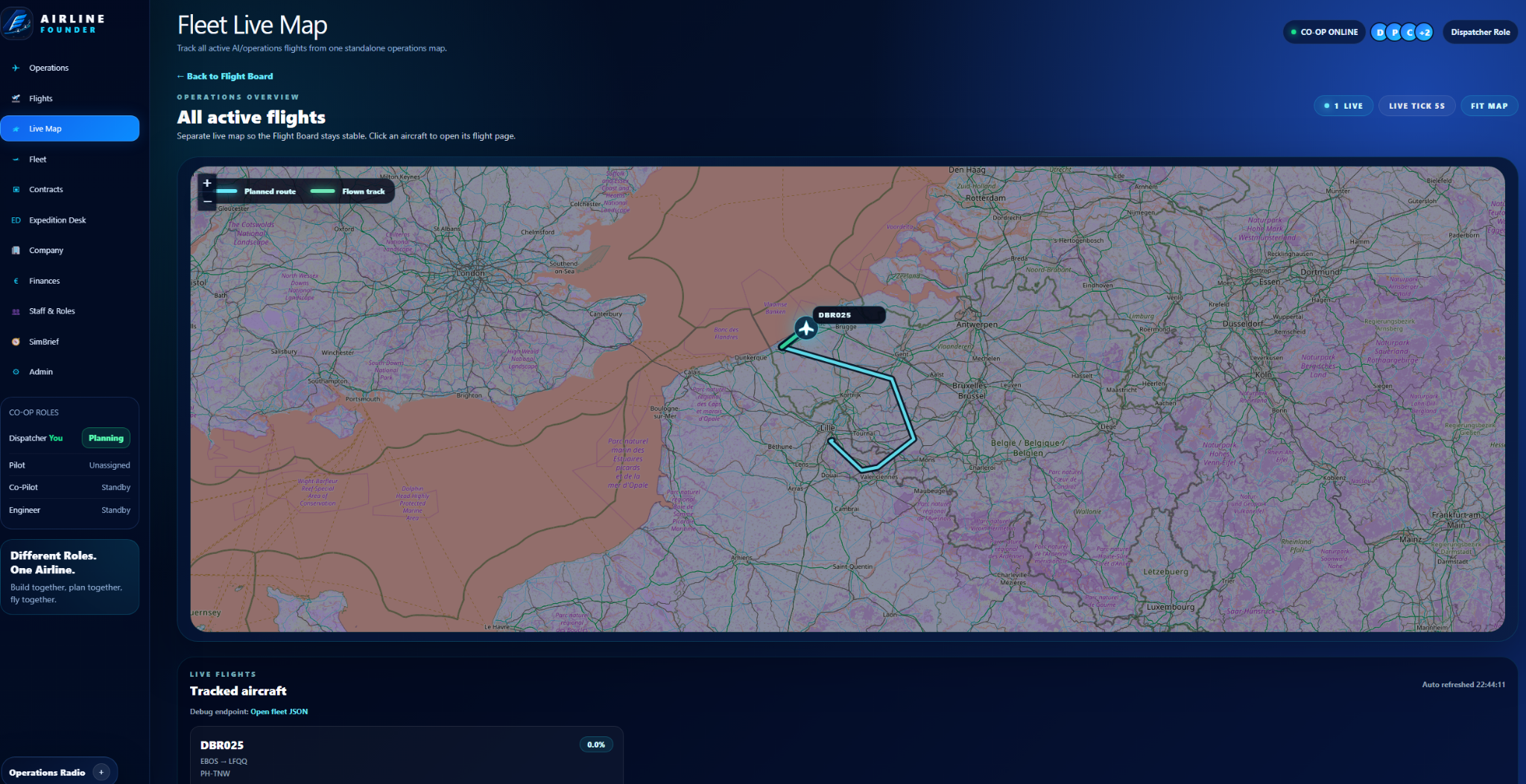 Fleet Live Map screenshot